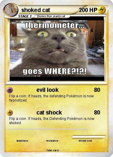 Pokemon shoked cat