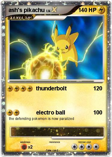 Pokemon ash's pikachu