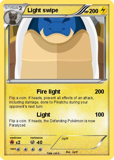 Pokemon Light swipe