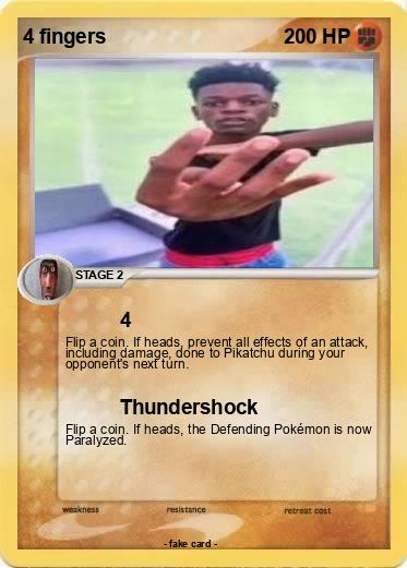 Pokemon 4 fingers