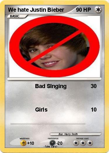 Pokemon We hate Justin Bieber