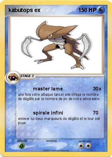 Pokemon kabutops ex