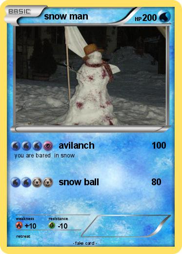 Pokemon snow man