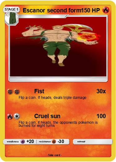 Pokemon Escanor second form