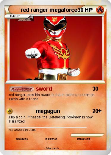 Pokemon red ranger megaforce