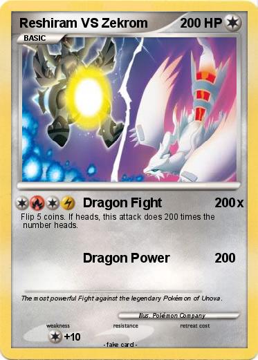 Pokemon Reshiram VS Zekrom