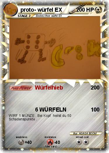 Pokemon proto- würfel EX