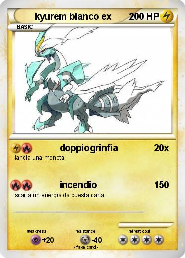 Pokemon kyurem bianco ex