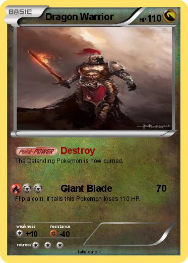 Pokemon Dragon Warrior