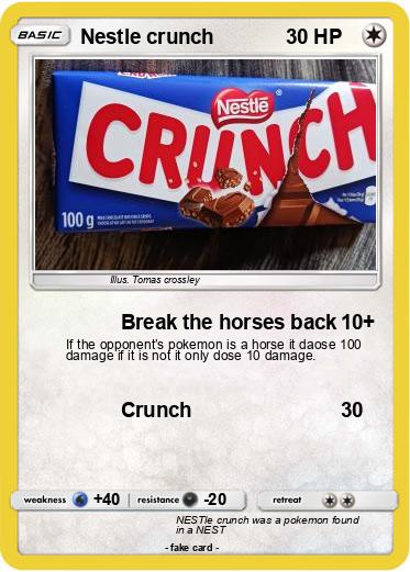 Pokemon Nestle crunch