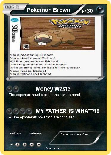 Pokemon Pokemon Brown