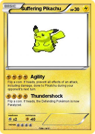 Pokemon Suffering Pikachu