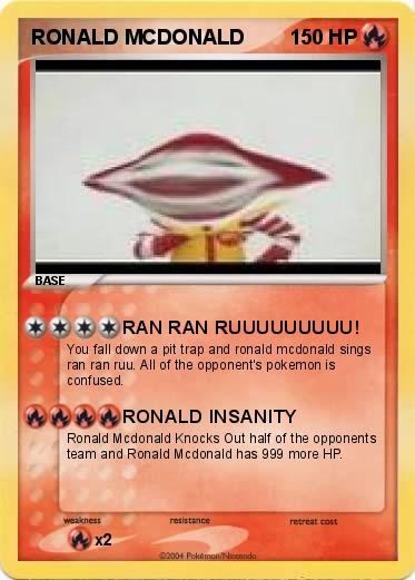 Pokemon RONALD MCDONALD