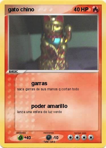 Pokemon gato chino