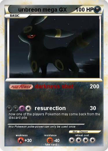 Pokemon unbreon mega GX