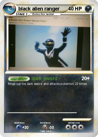 Pokemon black alien ranger