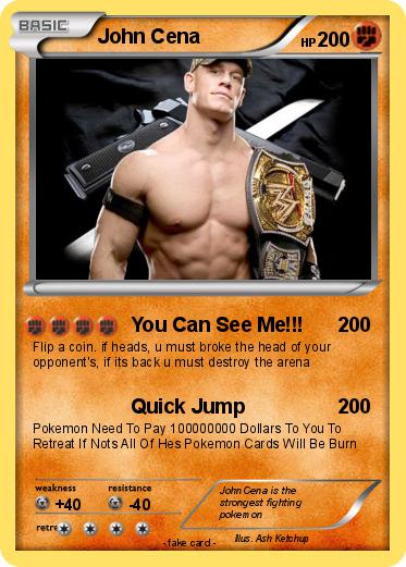 john cena pokemon card Pokemon John Cena 3193