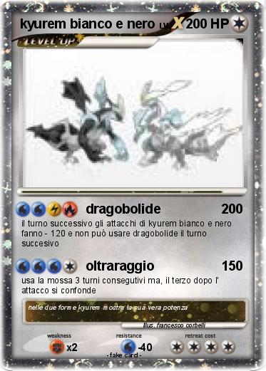 Pokemon kyurem bianco e nero