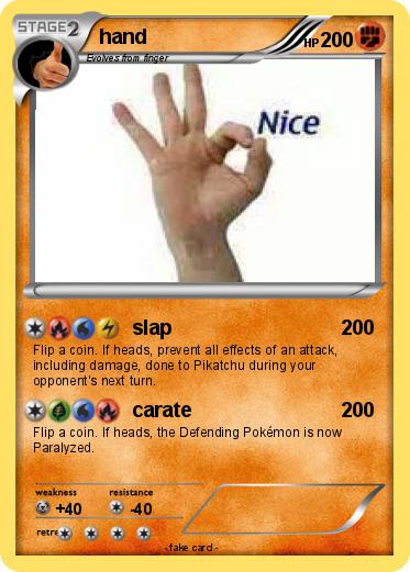 Pokemon hand