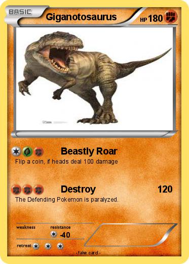 Pokemon Giganotosaurus