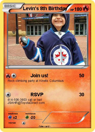 Pokemon Levin's 8th Birthday