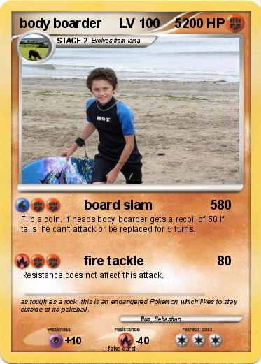 Pokemon body boarder     LV 100    5