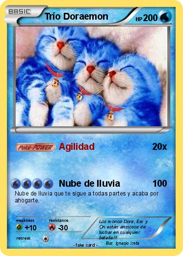 Pokemon Trío Doraemon