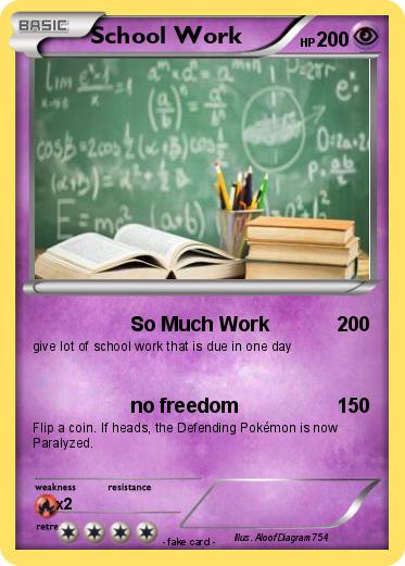 Pokemon School Work