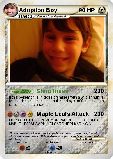 Pokemon Adoption Boy