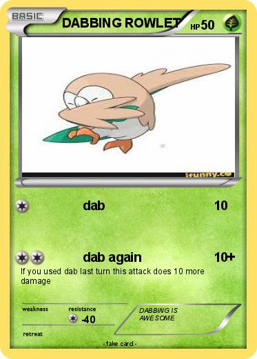 Pokemon DABBING ROWLET