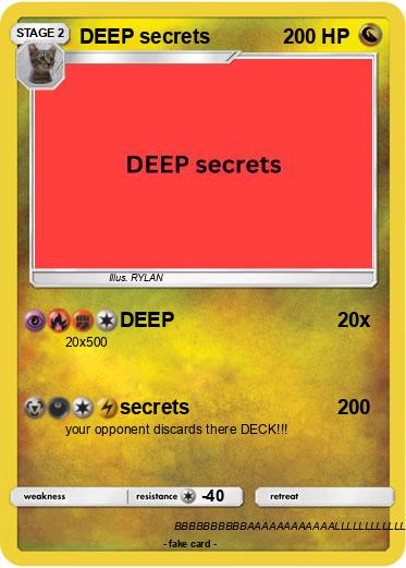 Pokemon DEEP secrets