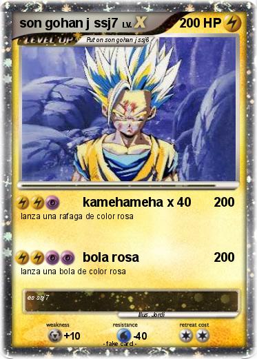 Pokemon son gohan j ssj7
