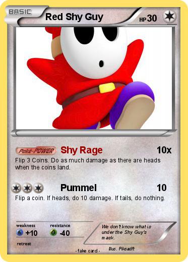 Pokemon Red Shy Guy