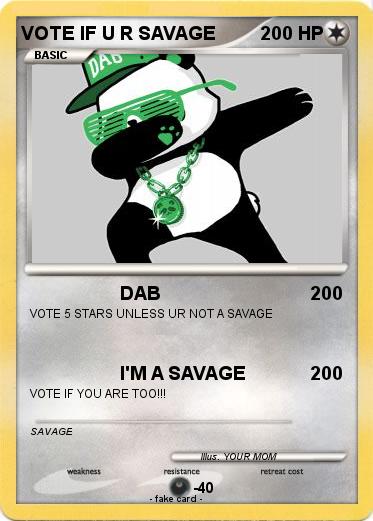 Pokemon VOTE IF U R SAVAGE