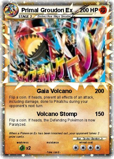Pokemon Primal Groudon Ex
