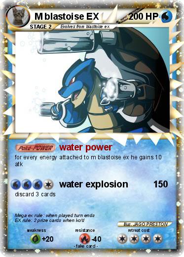 Pokemon M blastoise EX