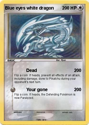 Pokemon Blue eyes white dragon