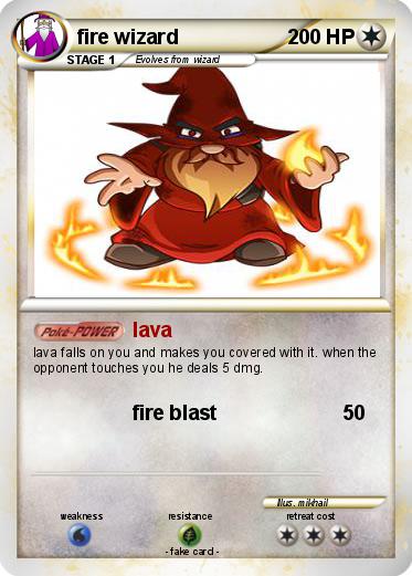 Pokemon fire wizard