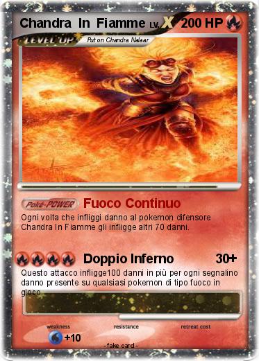 Pokemon Chandra  In  Fiamme