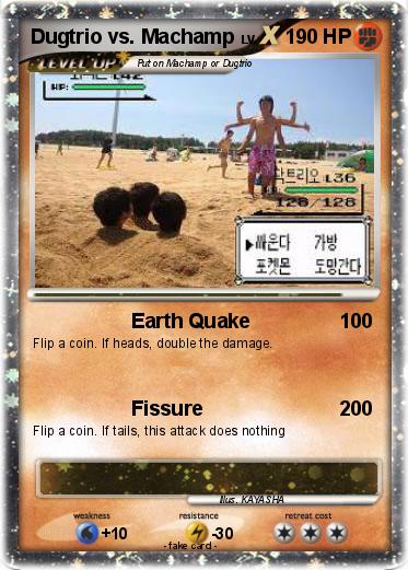 Pokemon Dugtrio vs. Machamp