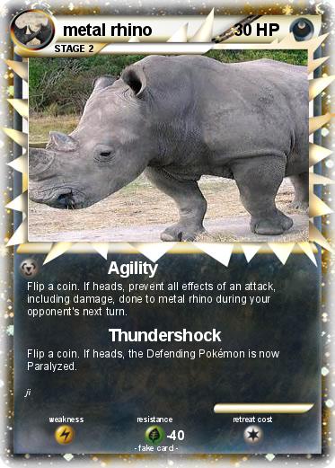 Pokemon metal rhino
