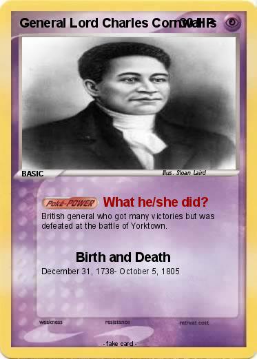 Pokemon General Lord Charles Cornwallis