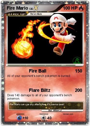 Pokemon Fire Mario