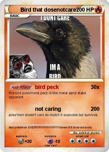 Pokemon Bird that dosenotcare