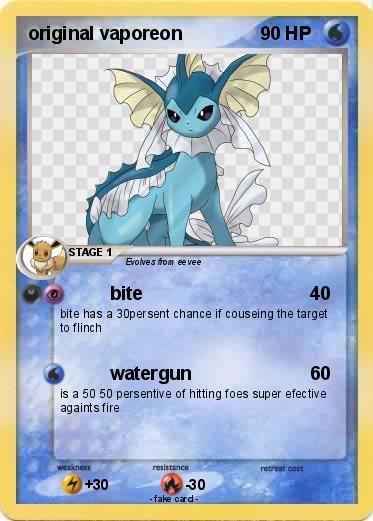 Pokemon original vaporeon