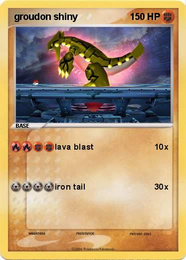 Pokemon groudon shiny
