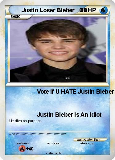 Pokemon Justin Loser Bieber   0 0