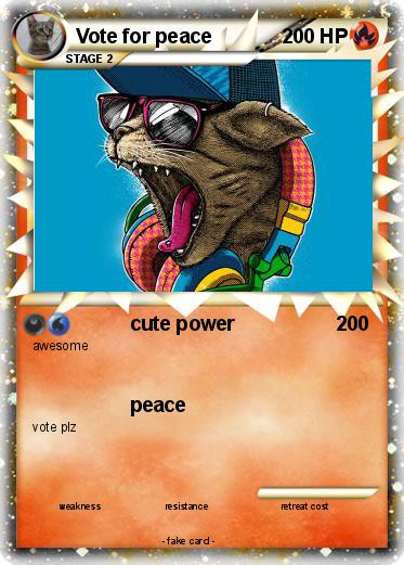 Pokemon Vote for peace