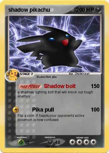 Pokemon shadow pikachu