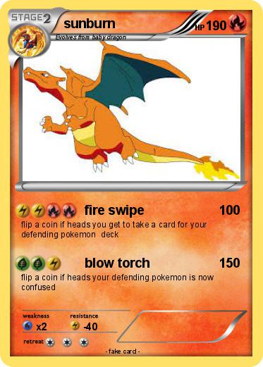 Pokemon sunburn